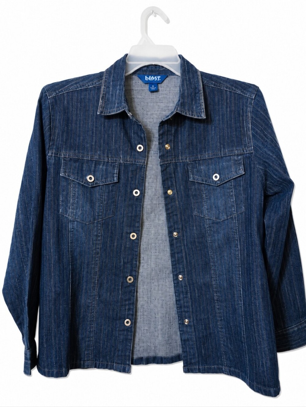 Women's Dark Blue Denim Jean Jacket